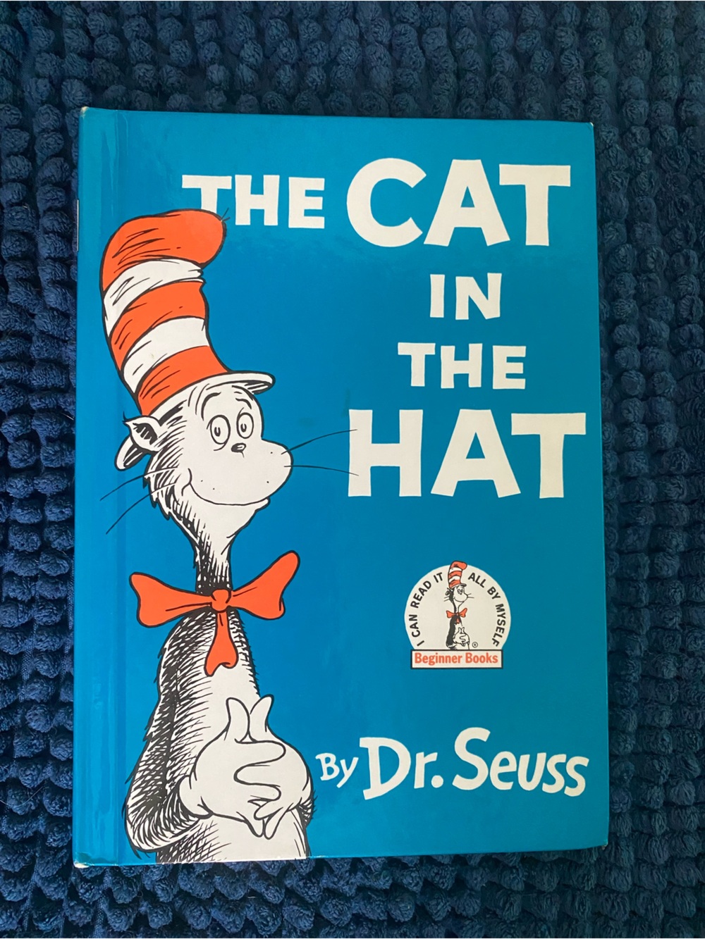 Dr. Seuss The Cat in the Hat Blue and Red Hardcover Book Kids